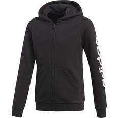 adidas Linear Hoodie Kids - Black/White