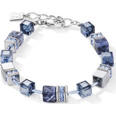 Geocube Bracelet - Silver/Blue
