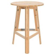 Natural Bar Stools vidaXL Folding Bar Table Bar Stool 109cm