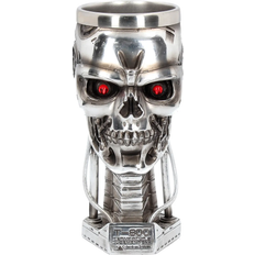 Stainless Steel Drinking Glasses Nemesis Now T-800 Terminator 2 Head Goblet Drinking Glass