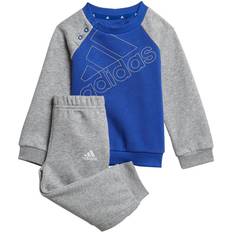 Adidas Infant Essentials Logo Sweatshirt & Pants Gender Neutral - Bold Blue/White (GS4266)