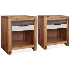 vidaXL Solid Acacia 2-pack