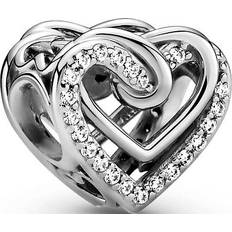 Pandora Charm Corazones Brillantes Entrelazados 799270c01