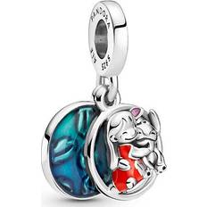 Disney lilo and stitch Pandora Disney Lilo & Stitch Family Dangle Charm - Silver/Red/Blue/Pink