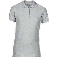 Gildan Women's Premium Cotton Sport Double Pique Polo Shirt - Sport Grey