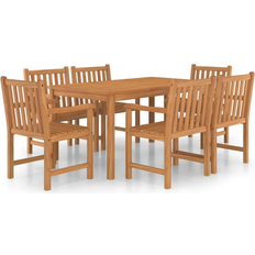vidaXL 3059936 Set da pranzo per patio, 1 Tavolo incluso 6 Sedie