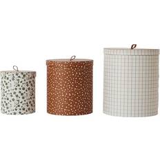 Blomster Opbevaringsbokse OYOY Round Storage Box 3pcs