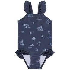Sheena Swimsuit - Navy Ship Print