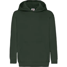 Fruit of the Loom Kid's Hooded Sweatshirt - Bottle Green