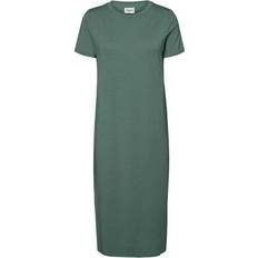 Vero Moda Short Sleeved Midi Dress - Green/Laurel Wreath