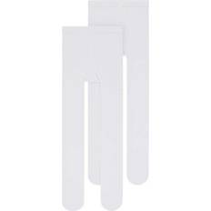 Wit Pantyhoses Name It Cotton Tights 2-pack - White/Bright White (13163808)