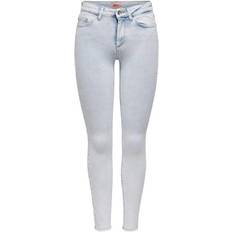 Only Blush Life Ankle Length Skinny Fit Jeans - Blue/Blue Light Denim