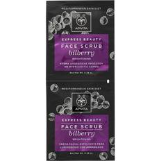 Antioxydants Gommages & Exfoliants Visage Apivita Express Beauty Bilberry for Brightening Face Scrub 8ml 2-pack