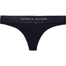 Tommy Hilfiger Mesh Detail Thong - Navy Blue