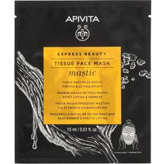 Green Facial Masks Apivita Express Beauty Tissue Face Mask Mastic 15ml