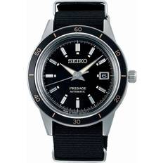 Seiko Presage Style 60's Black Nylon Automatic SRPG09 SRPG09J1 SRPG09J Watch