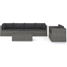 vidaXL 3059493 Lounge-Set, 1 Tisch einschl. 6 Sofas