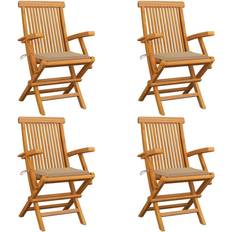 vidaXL 3065620 4-pack Trädgårdsmatstol