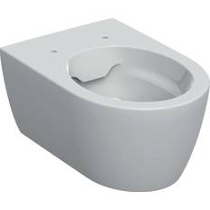 Senza Brim Water Toilets Geberit iCon Wand-WC Tiefspüler, spülrandlos, geschlossene Form, 6l, 501661