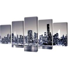 vidaXL New York Decoración de Pared 200x100cm 5pcs