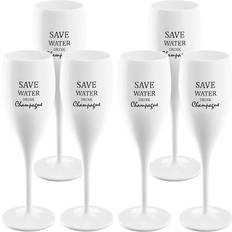 Vita Champagneglas Koziol Cheers Save Water Drink Champagneglas 6st