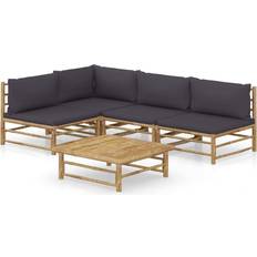 Bambus loungesæt vidaXL 3058242 Loungesæt, 1 borde inkl. 4 sofaer