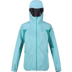 Damen - Türkis Regenbekleidung Regatta Women's Imber IV Lightweight Waterproof Hooded Walking Jacket - Cool Aqua/Turquoise