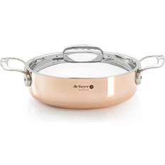 Cuivre Plats à gratin peu profonds De Buyer Prima Matera avec couvercle 1.8 L 20 cm