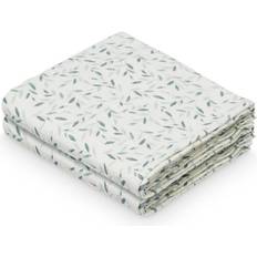 Cam Cam Copenhagen Babynest & tepper Cam Cam Copenhagen Muslin Cloth Green Leaves 2-pack