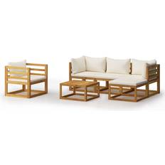 vidaXL 3057635 Lounge-Set, 1 Tisch einschl. 1 Stühle & 3 Sofas