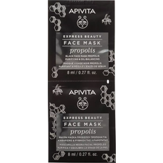 Sin Aceite Mineral Mascarillas Faciales Apivita Express Beauty Purifying & Oil-Balancing Face Mask with Propolis 8ml 2-pack