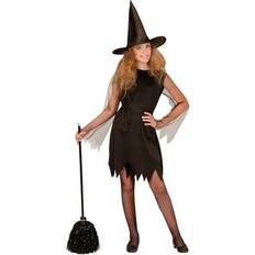 Widmann Witch Girl Costume Black