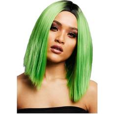 Berømtheder Korte parykker Kostumer Smiffys Fever Kylie Wig Lime Green