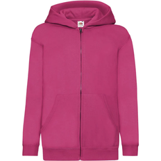 Fruit of the Loom Kid's Hooded Sweatshirt Jacket - Fuchsia