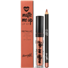 Barry M Gift Boxes & Sets Barry M Matte Me Up Metallic Lip Kit 24 Carat