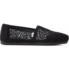 Sans lacets Ballerines Toms Crochet Alpargata - Black