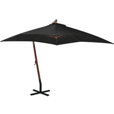 vidaXL Ombrellone A Sbalzo Antracite 3 x 3 m Palo in Abete Massello 300cm