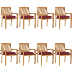 vidaXL 3073288 8-pack Garden Dining Chair