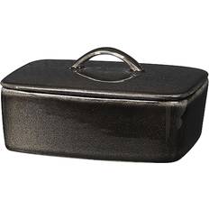 Keramik Smørbokse Broste Copenhagen Nordic Coal Anthracite Grey Smørboks