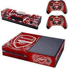 Xbox One Console Skin + 2 x Controller Decals and Kinect Wrap - Arsenal Crest