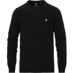 Lyle & Scott Crew Neck Lambswool Blend Jumper - Jet Black