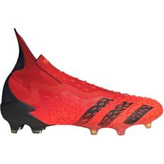 Slip-On Soccer Shoes Adidas Predator FREAK+ FG M - Red/Core Black/Solar Red