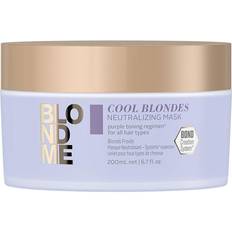 Suoristava Hiusten naamiot Schwarzkopf Blondme Cool Blondes Neutralizing Mask