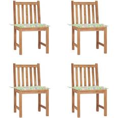 Teck Chaises de Jardin vidaXL 3073100 4-pack Chaise de jardin pour repas