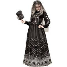 Widmann Skeleton Bridal Costume Black