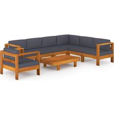 vidaXL 3057957 Lounge-Set, 1 Tisch einschl. 1 Stühle & 6 Sofas