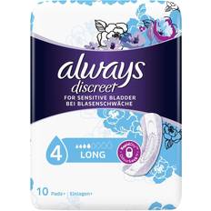 Incontinence Protection Always Discreet Long 10-pack