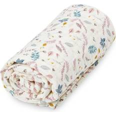 Bianco Nidi e Coperte per Bambini Cam Cam Copenhagen Muslin Blanket Pressed Leaves Rose