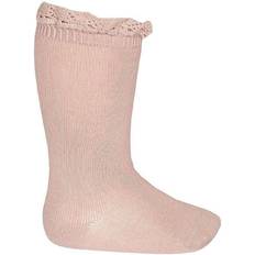 Condor Lace Edging Knee Socks - Old Rose (24092-544)