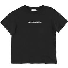 Dolce & Gabbana Kid's Embroidered Logo T-shirt - Black (L4JT7N/G7STNN0000)